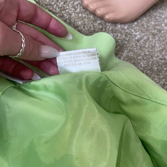 Ep Pro Women’s Golf Jacket lime green faux suede full zip collared SZ L - Picture 6 of 11